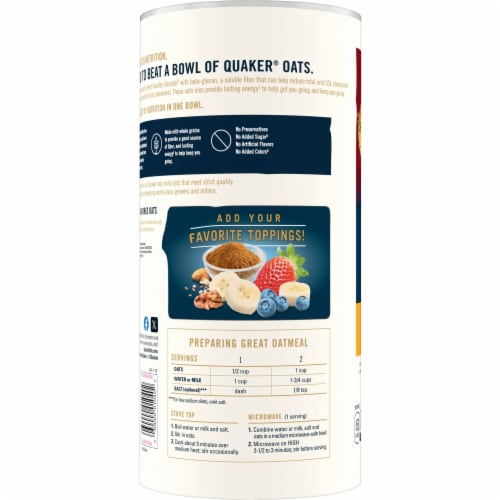 Quaker® Old Fashioned Oats Perspective: left