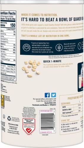 Quaker® Quick Oats Perspective: left