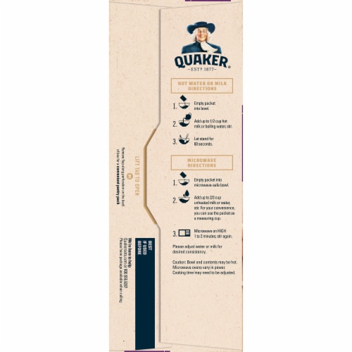 Quaker® Raisins & Spice Instant Oatmeal Packets 10 Count Perspective: left