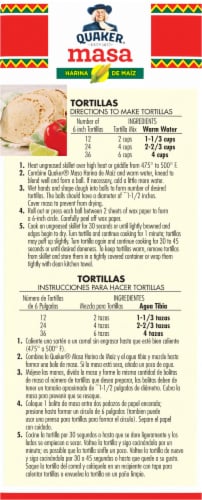 Quaker Corn Tortilla Mix Masa Harina de Maiz Perspective: left