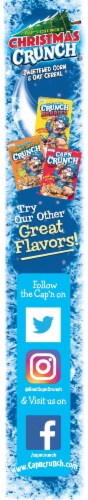 Cap'N Crunch Limited Edition Christmas Crunch Cereal Perspective: left