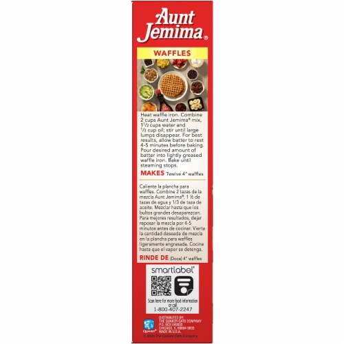 Aunt Jemima Pancake and Waffle Mix Perspective: left