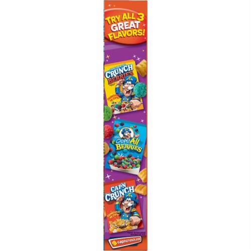 Cap'n Crunch's Peanut Butter Crunch Cereal Perspective: left