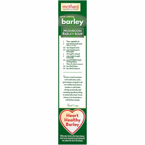 Mother's Quick Cooking Barley Cereal Perspective: left