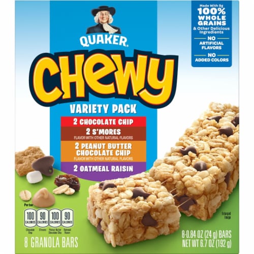 Quaker Chewy Granola Bars Variety Pack Perspective: left