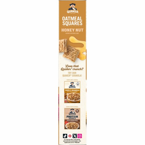 Quaker® Honey Nut Oatmeal Squares Perspective: left