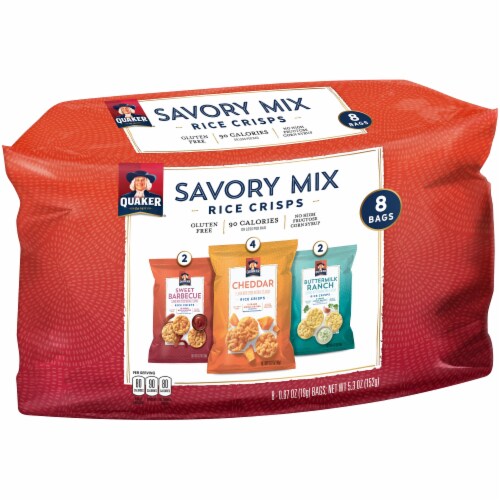 Quaker Savory Mix Rice Crisps Perspective: left