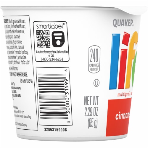 Quaker® Cinnamon Life Cereal Cup Perspective: left