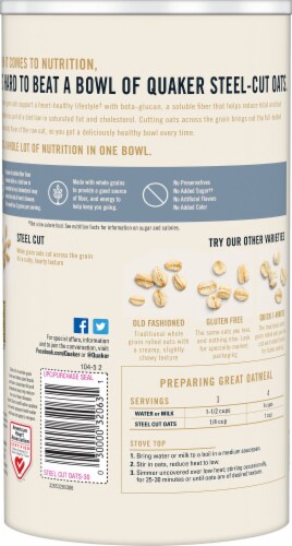 Quaker™ Steel Cut Oats Perspective: left