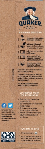 Quaker Select Start Brown Sugar Cinnamon Steel Cut Instant Oatmeal Packets Perspective: left