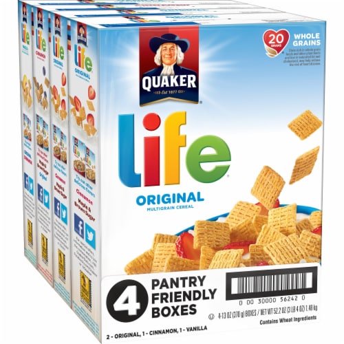 Life Multigrain Cereal Variety Pack 4 Count Perspective: left