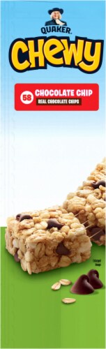 Quaker Chewy Chocolate Chip Granola Bars Perspective: left