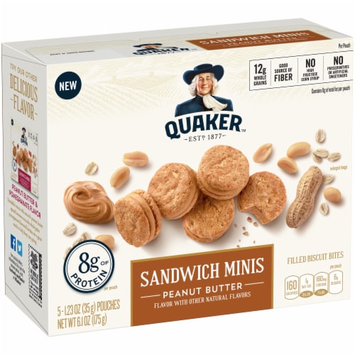 Quaker Peanut Butter Sandwich Minis Perspective: left