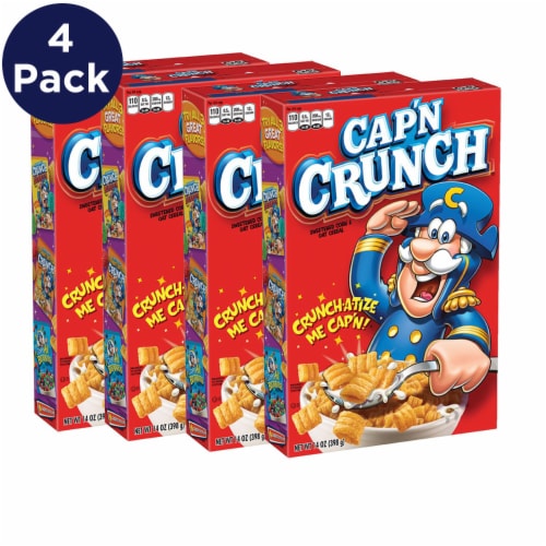 Cap'N Crunch Sweetened Corn & Oat Cereal Perspective: left
