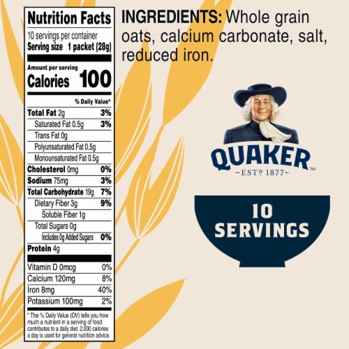 Quaker® Original Instant Oatmeal Perspective: left