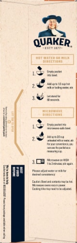 Quaker® Cinnamon & Spice Instant Oatmeal Perspective: left