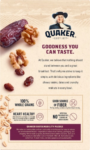 Quaker® Raisin Date & Walnut Instant Oatmeal Perspective: left