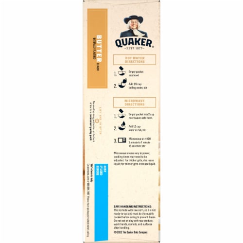 Quaker® Instant Butter Grits Perspective: left