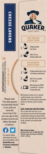 Quaker® Instant Cheese Grits Perspective: left