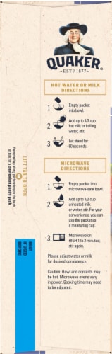 Quaker® Blueberry Strawberry Instant Oatmeal Packets Perspective: left