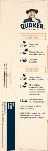 Quaker® Peaches & Cream Instant Oatmeal Perspective: left