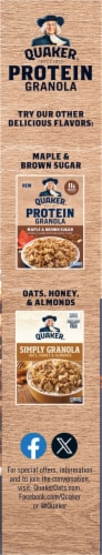 Quaker® Oats Chocolate & Almonds Protein Granola Perspective: left