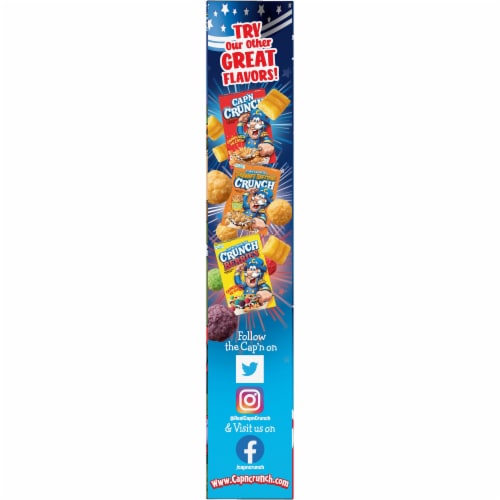 Cap'N Crunch Red White & Blue Crunch Cereal Perspective: left