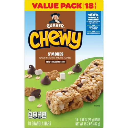 Quaker Chewy® S'mores Granola Bars Perspective: left