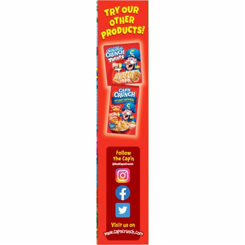Cap'n Crunch Sweetened Corn & Oat Cereal Perspective: left