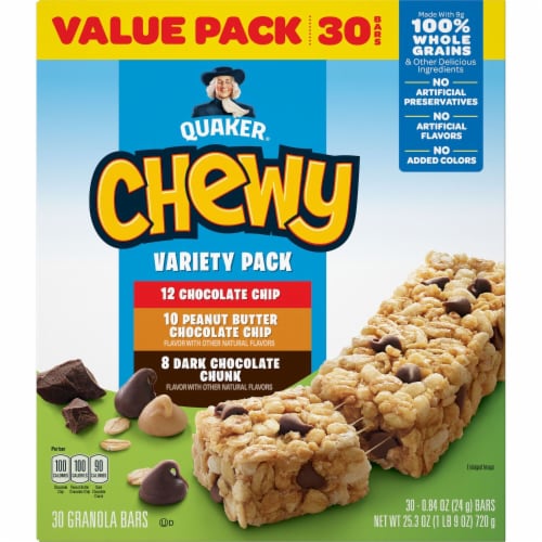 Quaker Chewy® Granola Bars Variety Pack Perspective: left