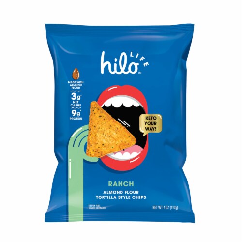 Hilo Life™ Ranch Almond Flour Tortilla Style Chips Perspective: left