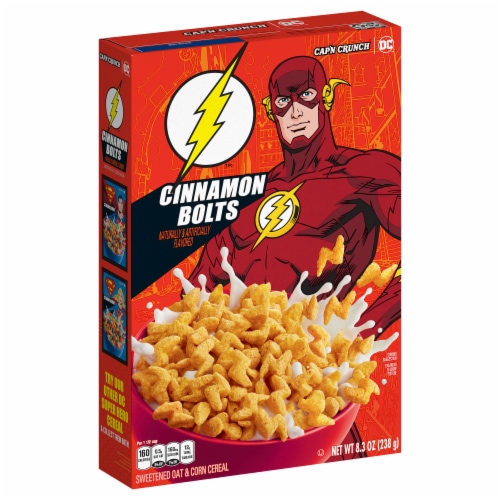 Cap'n Crunch's® DC Cinnamon Bolts Cereal Perspective: left