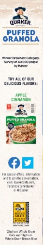 Quaker® Puffed Vanilla Granola Perspective: left