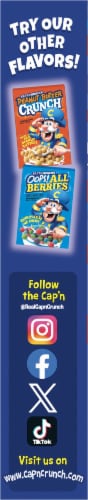 Cap'N Crunch Red White and Blue Crunch Sweetened Corn & Oat Cereal Perspective: left