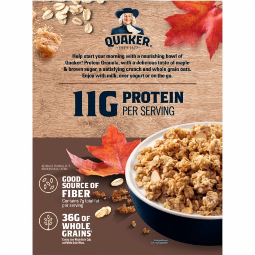 Quaker® Protein Maple & Brown Sugar Granola Perspective: left