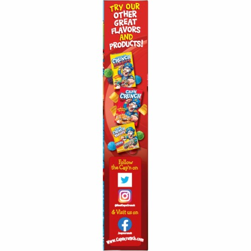 Cap'n Crunch's Oops! All Red Berries Cereal Perspective: left