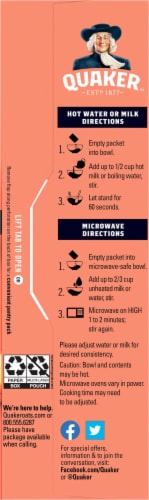 Quaker™ Fruit Fusion Strawberry Peach Instant Oatmeal Perspective: left