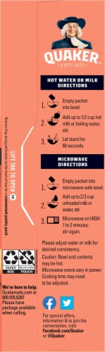 Quaker® Fruit Fusion Strawberry Peach Instant Oatmeal Perspective: left
