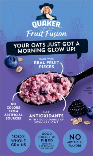 Quaker® Fruit Fusion Blueberry Blackberry Instant Oatmeal