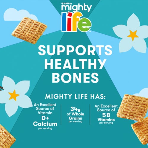 Quaker® Healthy Bones Very Vanilla Mighty Life® Cereal Perspective: left