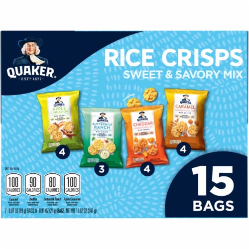 Quaker® Rice Crisps Sweet & Savory Mix Variety Perspective: left