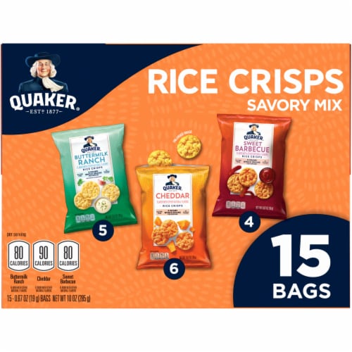 Quaker Rice® Crisps Savory Mix Variety Pack Perspective: left