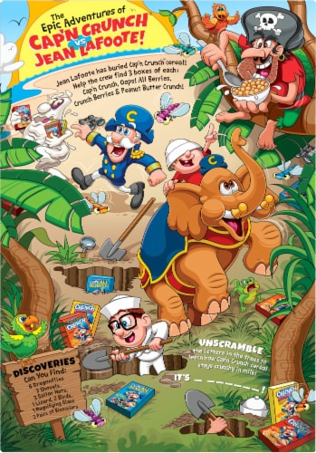 Cap'n Crunch's® Peanut Butter Crunch Giant Size Cereal Perspective: left