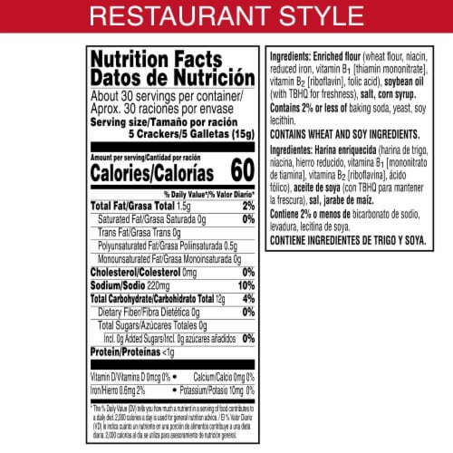 Zesta® Original Saltine Crackers Perspective: left