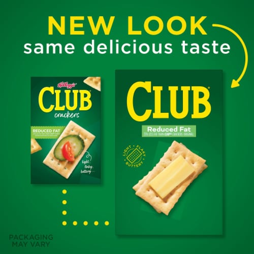 Kellogg's Club Reduced Fat Crackers Perspective: left