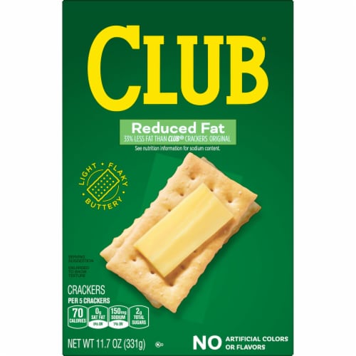 Kellogg's Club Reduced Fat Crackers Perspective: left
