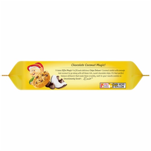 Keebler Chips Deluxe Coconut Cookies Perspective: left
