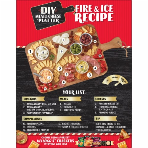 Kellogg's Town House Original Dippers Crackers Perspective: left