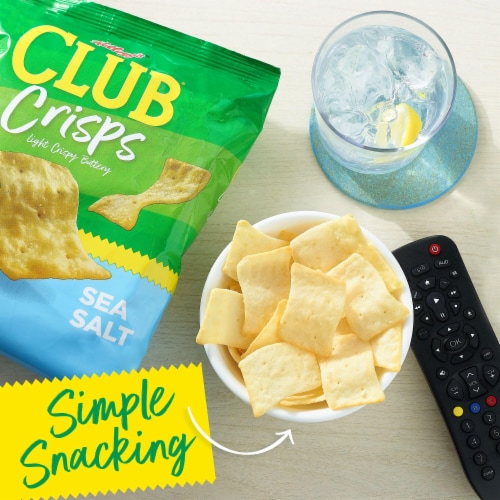 Kellogg's Club Sea Salt Cracker Crisps Perspective: left