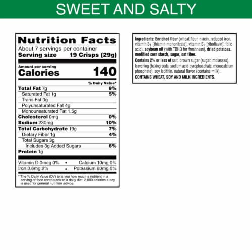Club Sweet and Salty Cracker Crisps Perspective: left